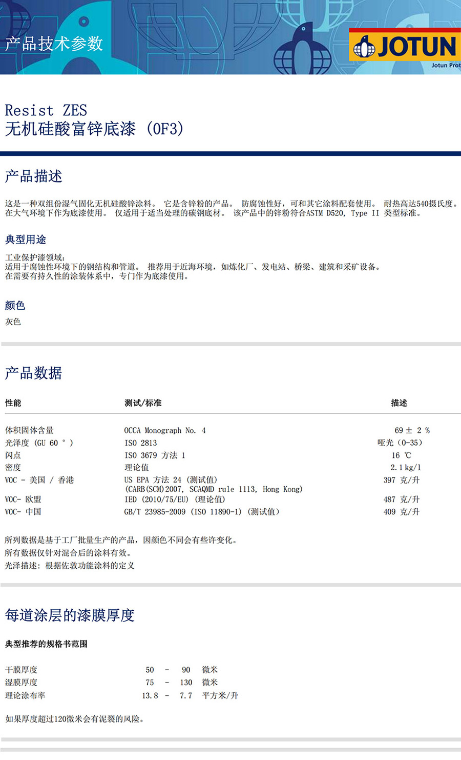 無機硅酸富鋅底漆
